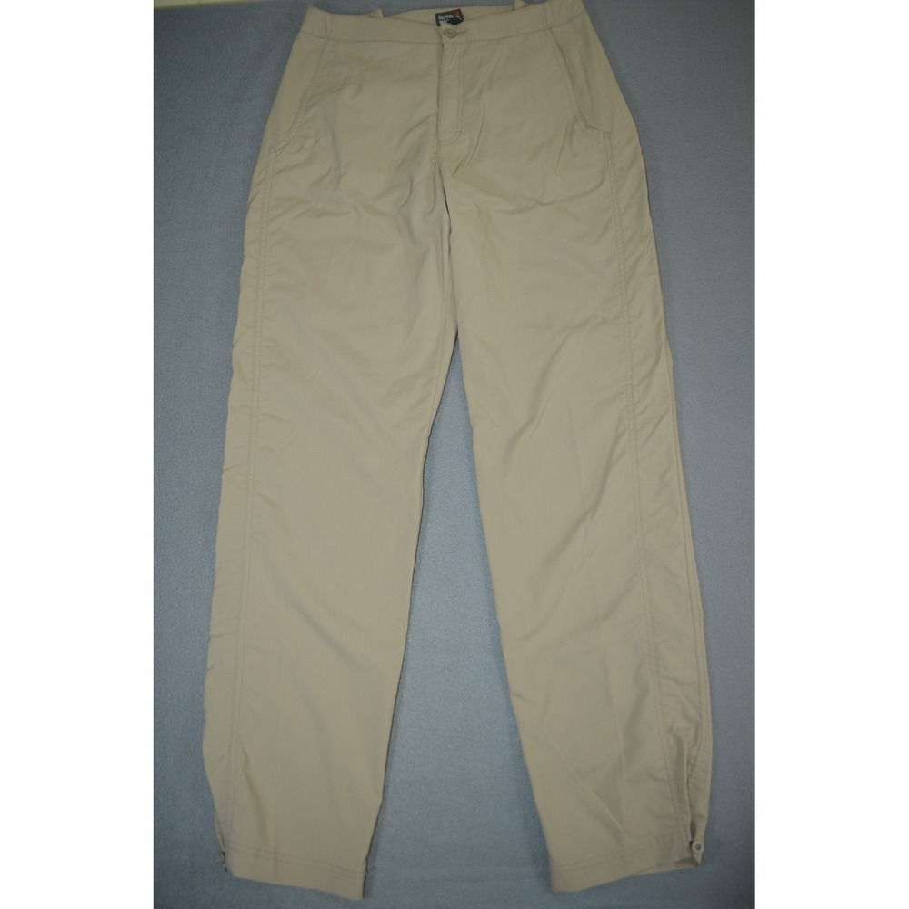 Royal Robbins Dicovery Pants Womens 12 Long Length Beige Stretch Outdoor Travel